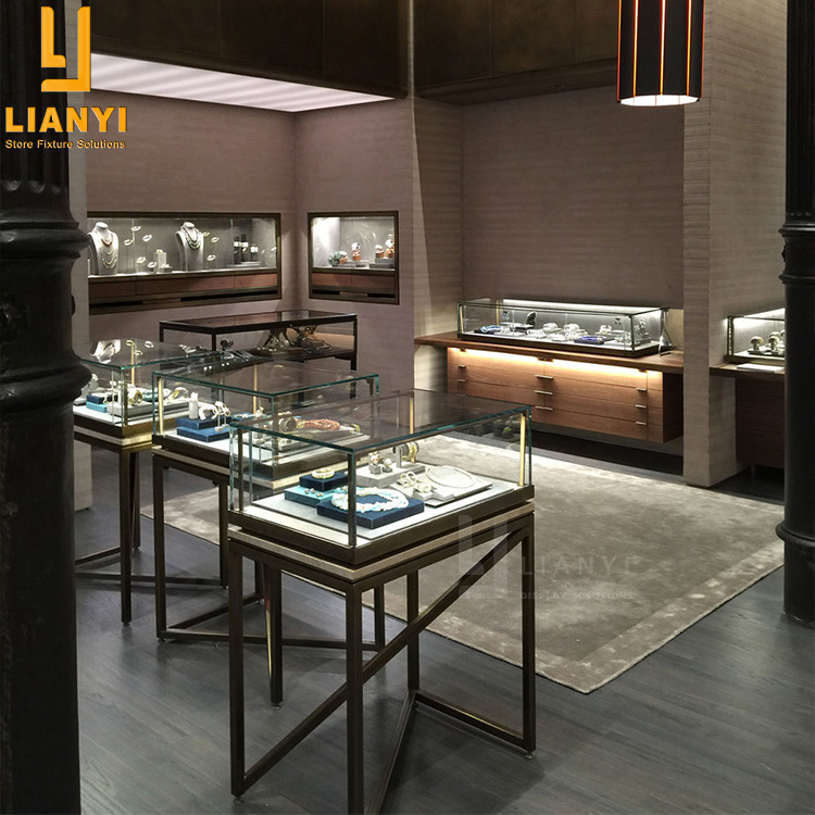 Gioielli Shop Interior Design Idee Fast Custom Modern Jewellery Display Counter Mobili 