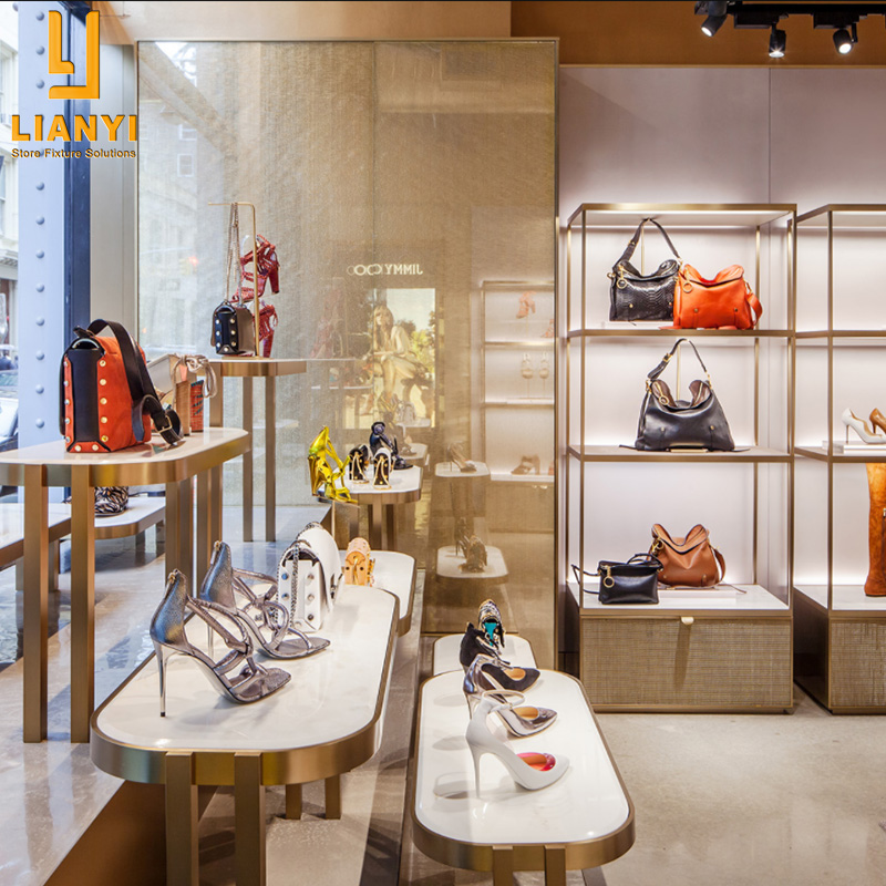 Boutique Store di lusso Scarpe e borse Display Cabinet 